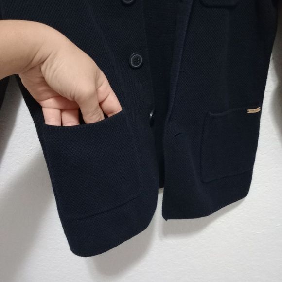 Zara Kid Boy Knit Sweater / Cardigan dark navy size 9 ~ 134cm - Picture 7 of 11